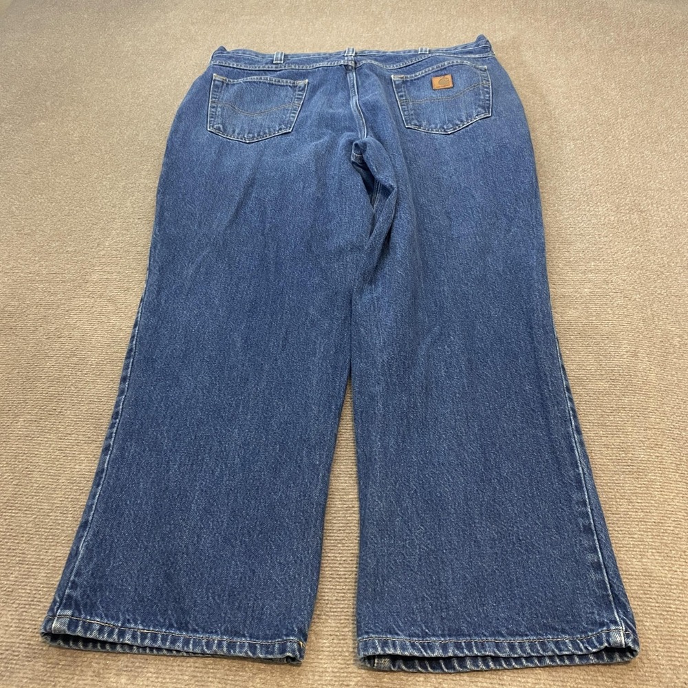 Carhartt Jeans Mens 38x30 Blue Relaxed Straight‎ Denim Grunge Y2K 381-83 Rugged